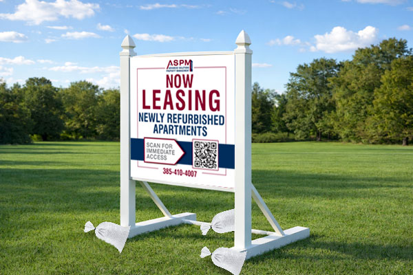 Preview of a 4×4 commercial site sign