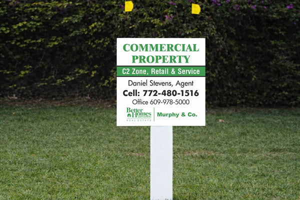2x2 Better Homes and Gardens style signs for lot marking and small directional placement