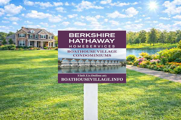 18x24 Berkshire Hathaway style yard sign for neighborhood listing visibility