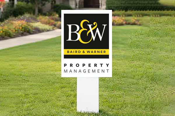 32x24 Baird & Warner sign for real estate marketing
