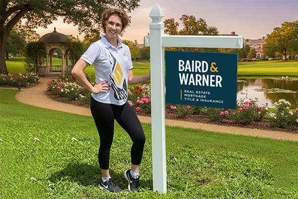 18x24 aluminum signs mounted with yard arm for long-term outdoor use