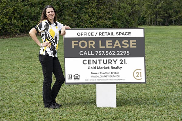 32x48 Century 21 sign for directional and regulated areas