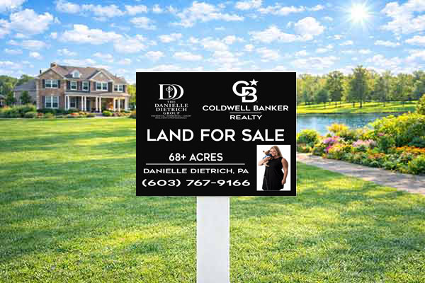 18x24 Coldwell Banker yard sign for neighborhood and open house visibility
