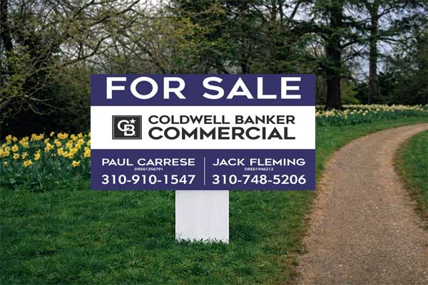 2x4 Coldwell Banker directional sign for open house and parking guidance