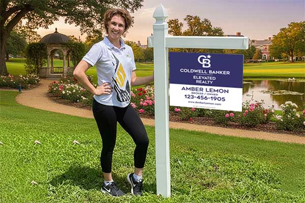 18x24 aluminum real estate sign for long-term outdoor use