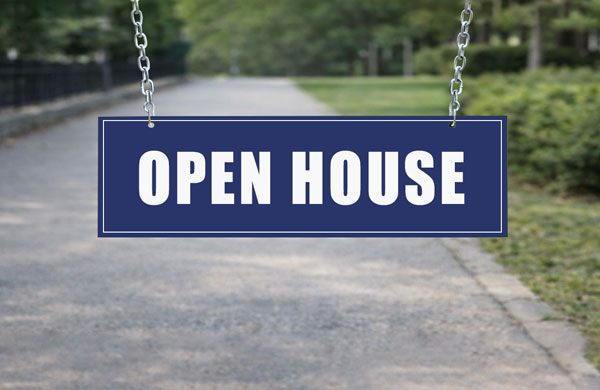 12x43 rider for open house dates, phone numbers, and listing details