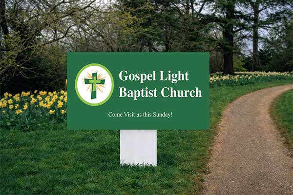 2x4 directional signs for guiding bidders to auction properties