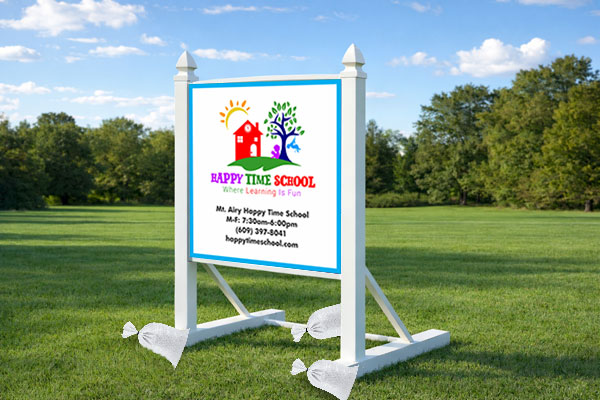 Preview of a 4×4 commercial site sign