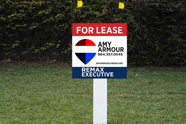 2x2 for lease signs