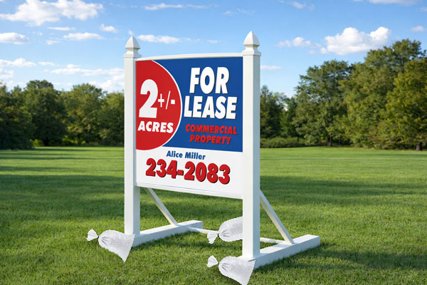 Preview of a 4×4 commercial site sign