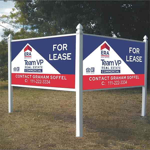For Lease Signs installed outdoors