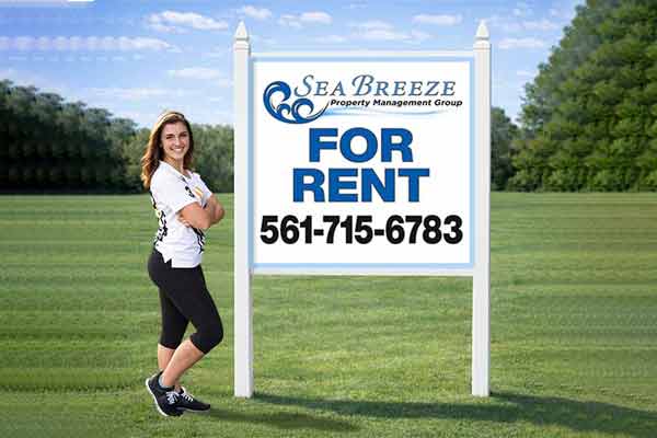 For Rent Signs installed outdoors