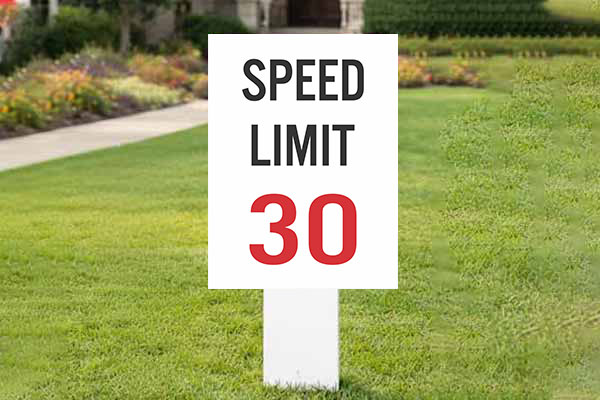 32x24 residential auction signs for property listings and bidder visibility