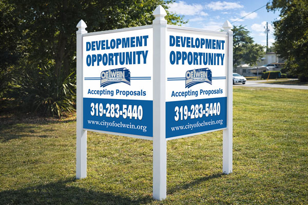 4x4 government sign mounted outdoors