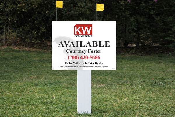 18x24 Keller Williams yard sign for residential listings