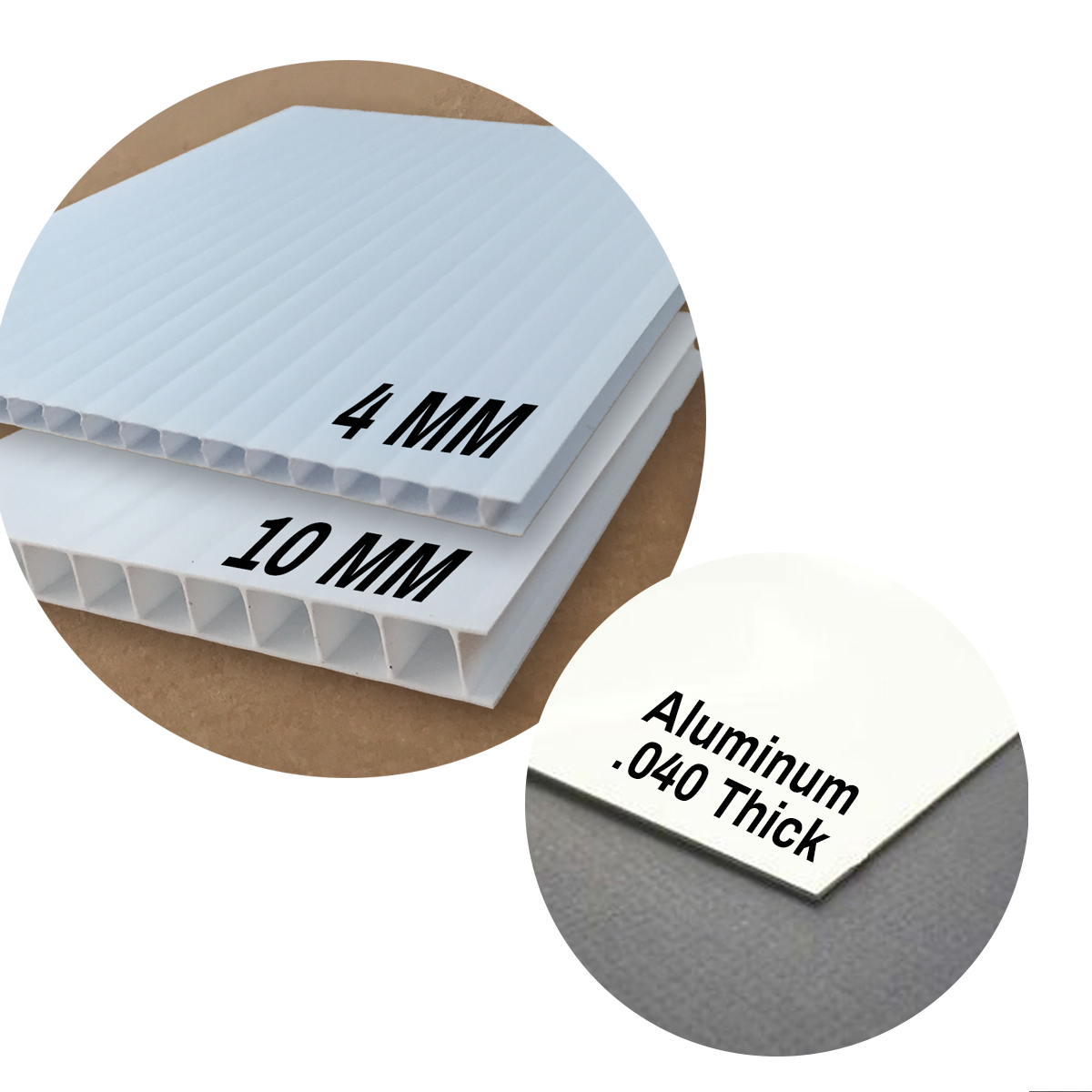 Rigid and good outdoor sign materials for real estate sign