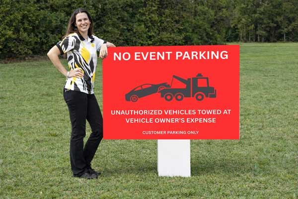 32x48 parking lot signs for commercial and regulated areas