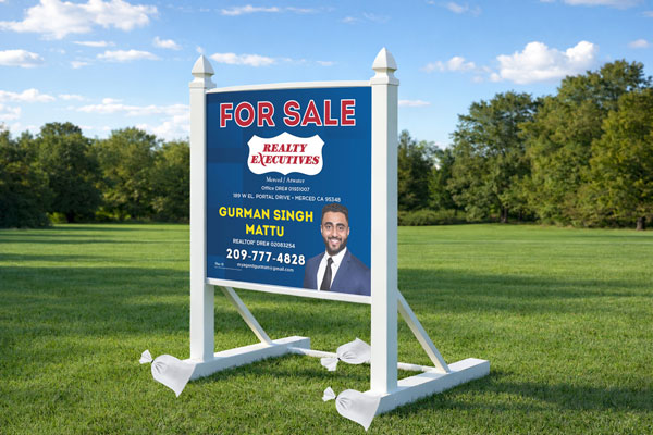 Preview of a 4×4 commercial site sign