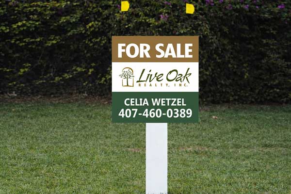 2x2 real estate signs for parcel marking, lot identification, and small site placement