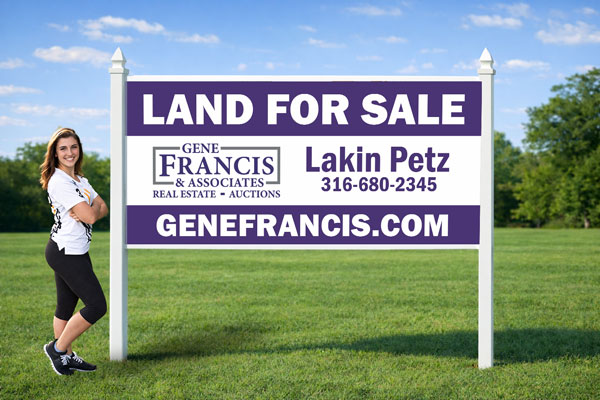 4x8 real estate sign mounted outdoors for maximum property visibility