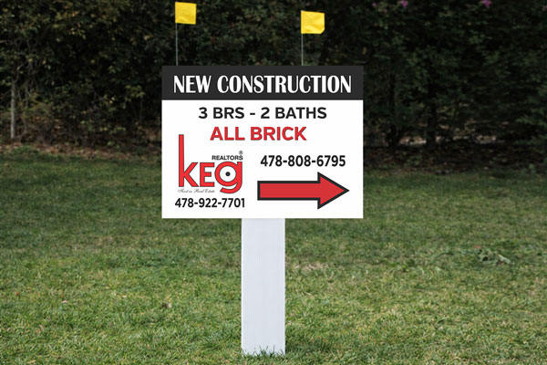 18x24 real estate agent yard signs for residential listings