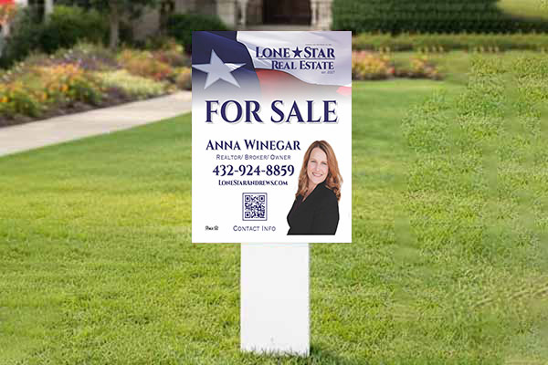 32x24 real estate agent signs for residential and commercial listings