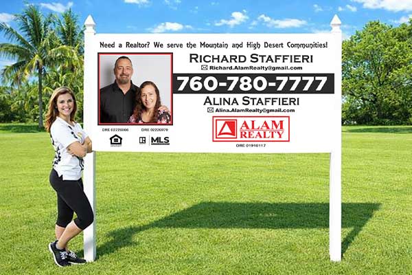 4x8 realtor sign mounted outdoors for real estate marketing and maximum visibility