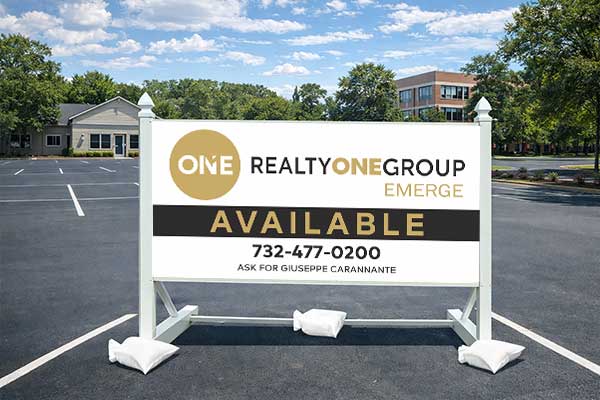 4x8 Realty ONE Group real estate sign installed outdoors