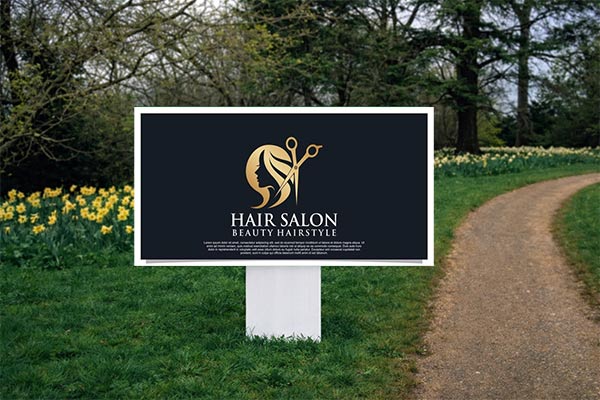 2x4 directional signs for guiding bidders to auction properties