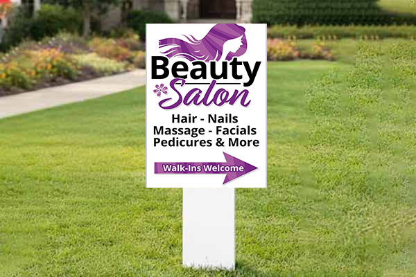 32x24 residential auction signs for property listings and bidder visibility