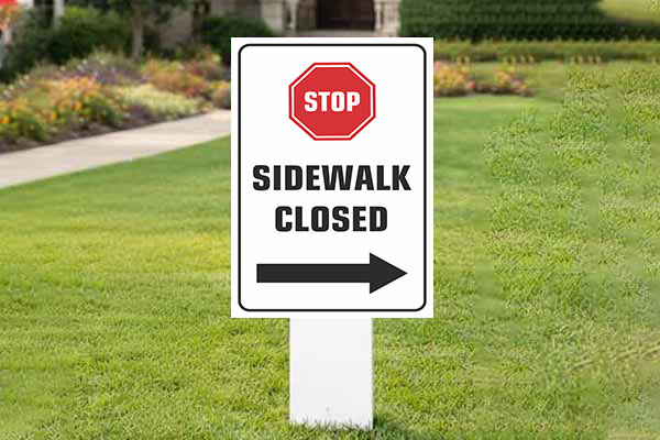 32x24 residential auction signs for property listings and bidder visibility