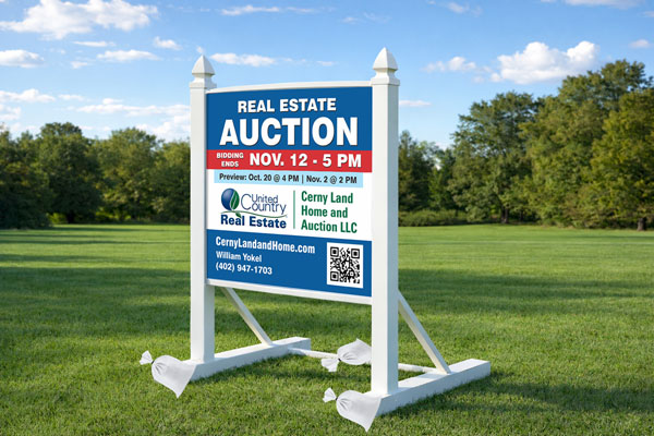 Preview of a 4×4 commercial site sign